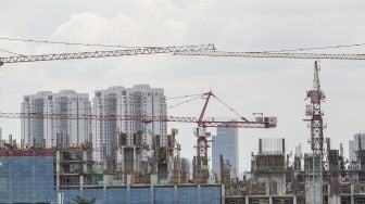 Deretan gedung bertingkat di Jakarta, Kamis (11/1).