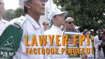 Massa FPI Demo Kantor Facebook, Lawyer: Facebook Pengecut!