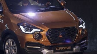 Datsun resmi meluncurkan produk barunya, Datsun Cross, di Jakarta, Kamis (18/1).