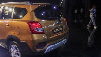 Datsun resmi meluncurkan produk barunya, Datsun Cross, di Jakarta, Kamis (18/1).