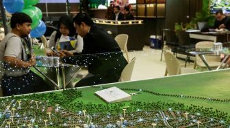 Indonesia Property Expo (IPEX) 2018 di Jakarta Convention Center, Jakarta, Sabtu (3/2).