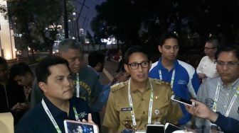 Cek Venue Asian Games, Sandiaga akan Relokasi PKL di Sekitar GBK