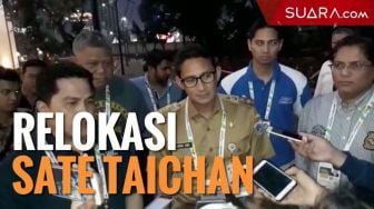 Sandiaga Bakal Relokasi Pedagang Sate Taichan dari Sekitar GBK