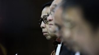 Sidang lanjutan kasus korupsi e-KTP dengan terdakwa Setya Novanto di Pengadilan Tipikor, Jakarta, Senin (19/2).