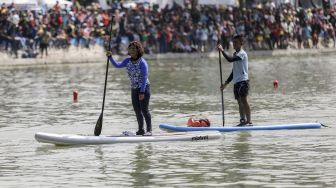 Dulu Menang di Danau Sunter, Susi Pudjiastuti Jawab Tantangan Sandiaga Uno Duel di Pacitan