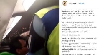 Viral! Lelaki Ini Diusir dari Pesawat karena Merokok