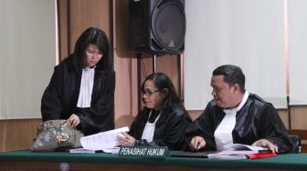 Sidang Peninjauan Kembali (PK) terpidana kasus penodaan agama Basuki Tjahaja Purnama (Ahok), di Pengadilan Negeri Jakarta Utara, Senin (26/2).