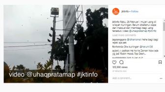 Heboh, Hujan Duit di Kawasan Kuningan