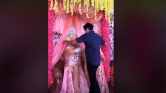 Video Viral Perempuan Pengantin Pingsan Usai Dipeluk Sang Mantan