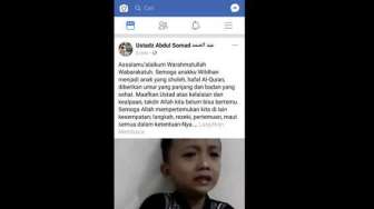 Bocah Asal Merangin Menangis Karena Gagal Bertemu Ustadz Somad