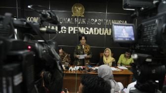 Komnas HAM membentuk anggota tim pemantauan kasus Novel Baswedan di Komnas HAM, Jakarta, Jumat (9/3). 