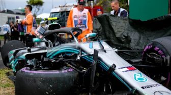 Mobil Rusak Tabrak Dinding, Bottas Terkena Penalti Turun 5 Grid