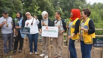 PT Adhi Persada Properti Tanam 145.000 Mangrove di Pantai Marunda