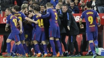 Babak I, Barcelona Unggul atas AS Roma 1-0