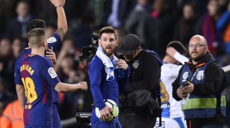 Messi Tampil Memukau di Tengah Bekapan Cedera, Benarkah?