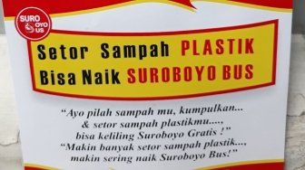 Meski Rugi, Operasional Suroboyo Bus Mampu Kumpulkan 39 Ton Botol Plastik