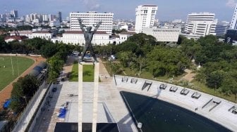 Revitalisasi Lapangan Banteng Rampung