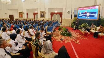 Jokowi Menerima Siswa Taruna Nusantara