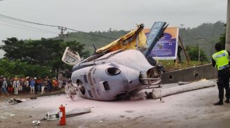 Helikopter Komersil Jatuh di Kawasan Pertambangan Morowali