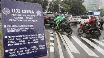 Uji Coba Perubahan Waktu Ganjil Genap