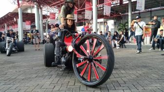 Motor Custom Beroda Tiga dari Barang Bekas Riuhkan IIMS 2018