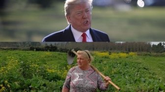 Benarkah Ibu ini Kembaran Donald Trump dari Spanyol?