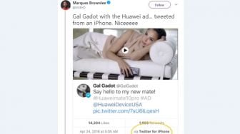 Tercyduk, Brand Ambassador Huawei Gunakan iPhone