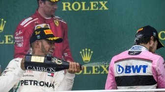 Iba dengan Bottas, Hamilton Telat Naik Podium di F1 GP Azerbaijan