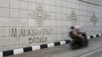 Aksi Vandal di Underpass Matraman