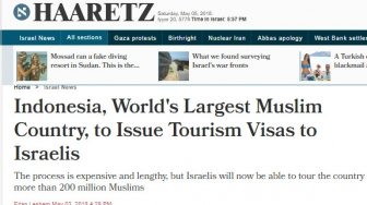 Indonesia Beri Visa Wisata untuk Warga Israel? Hoaks