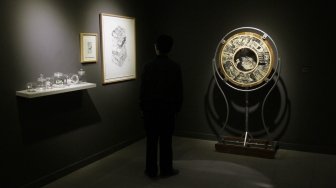 Pameran Seni Rupa Kontemporer Indonesia Manifesto 6.0 : Multipolar di Galeri Nasional, Jakarta, Sabtu (5/5).