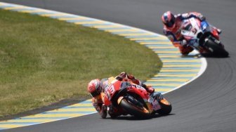 Pebalap Repsol Honda Marc Marquez menjuarai GP Prancis 2018, Minggu (20/5/2018) [AFP]