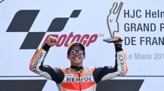 Juara MotoGP Prancis, Marquez: Saya Ubah Strategi Usai Dovi Jatuh