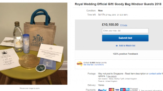 Waduh, Tas Suvenir Pernikahan Kerajaan Inggris Dijual di eBay