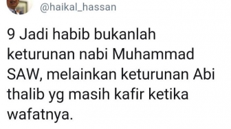 Sebut Habib Keturunan Kafir, Ustaz Haikal Hassan Diadukan Polisi