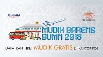 Mudik Gratis, Pos Indonesia Berangkatkan 500 Pemudik Bandung Raya