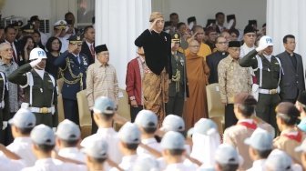 Jokowi Memimpin Upacara Hari Lahir Pancasila