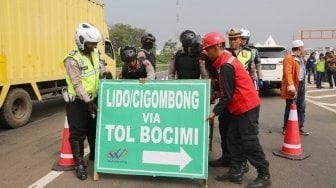 Longsor! Tol Bocimi Dipastikan Tak Bisa Digunakan Untuk Arus Mudik, Perbaikan Butuh 3 Bulan