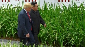 Pertemuan Trump dan Kim Jong Un Jadi Trending Topic