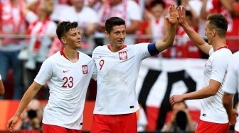 Polandia Bantai Lithuania 4-0, Lewandowski Cetak Dua Gol