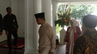 Anies Baswedan Hadiri Open House di Rumah Wapres