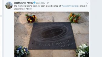 Westminster Abbey, Peristirahatan Terakhir Profesor Hawking
