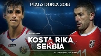 Prediksi Kosta Rika vs Serbia di Grup E Piala Dunia 2018