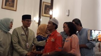 Halalbihalal, Penyandang Tunanetra Doakan Anies Jadi Presiden