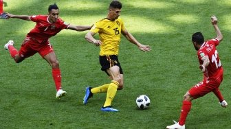 Babak Pertama, Belgia Sudah Unggul 3-1 atas Tunisia