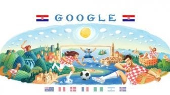 Hore! Google Doodle Hari Ini Ramaikan Final Piala Dunia 2018