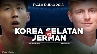 Prediksi Korea Selatan vs Jerman di Grup F Piala Dunia 2018