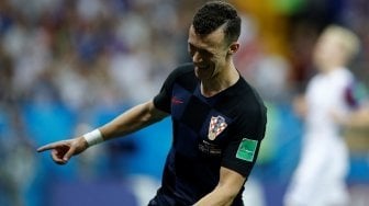 Reaksi winger Timnas Kroasia Ivan Perisic di laga kontra Islandia [Anadolu Agency]