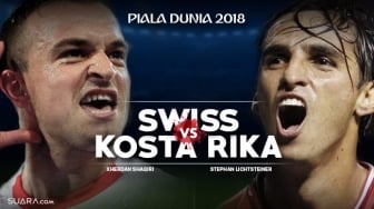 Prediksi Swiss Vs Kosta Rika di Grup E Piala Dunia 2018