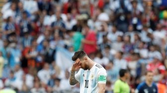 Suasana pertandingan antara Prancis vs Argentina di babak 16 Besar Piala Dunia 2018 di Kazan Arena, Kazan, Rusia, Sabtu (30/6/2018). [Anadolu]